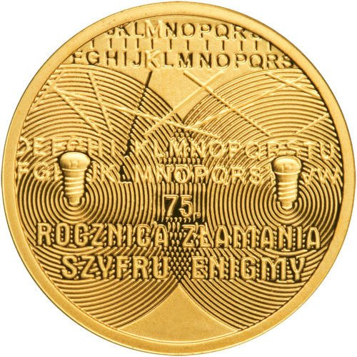 75 Rocznica złamania szyfru Enigmy 8 gramów Złota 2007 Proof
