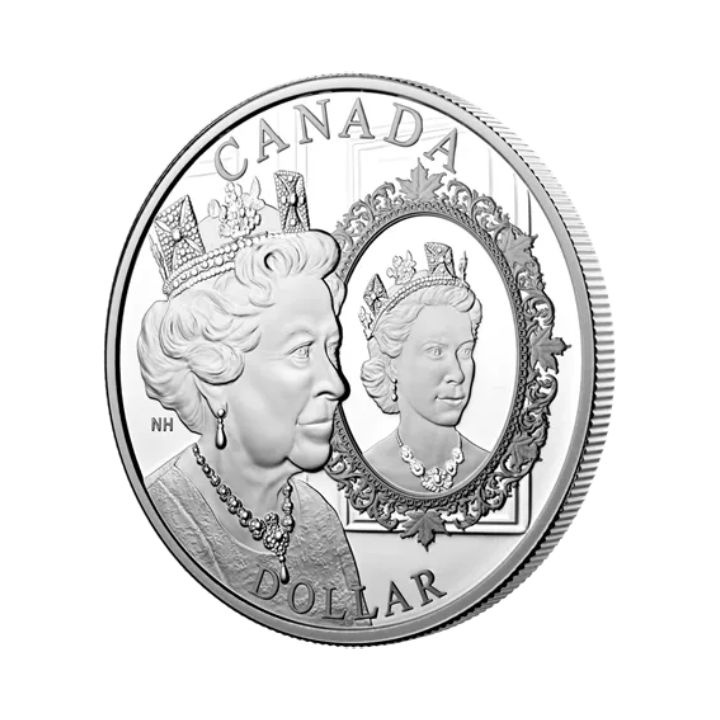 Canada: The Platinum Jubilee of Her Majesty Queen Elizabeth II Dollar Silver 2022 Proof