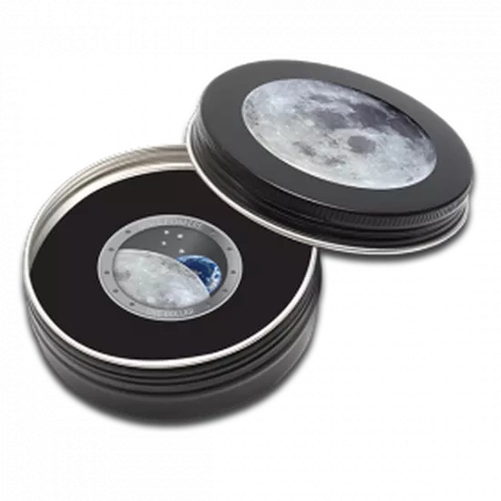 Space Pioneers coloured 1 oz Silber 2019 Proof