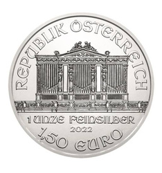 Filarmónica de Viena 1 oz Plata 2022