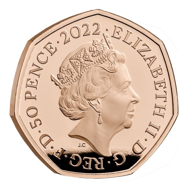 Harry Potter: Hogwarts Express 50p zlato 2022 Proof