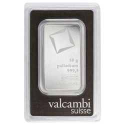 Valcambi Barra de 50 gramos de Paladio