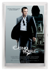 Plakat filmowy: 007 James Bond - Casino Royale 5 gramów Srebra 2020 (Srebrna Folia)