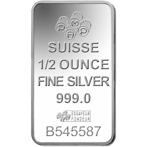 1/2 unce stříbrný slitek Pamp Suisse Róża