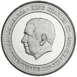 Sainte-Hélène : Shekel of Tyre 1 once d'argent 2024