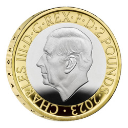 Edward Jenner £2 Plata dorada 2023 Proof