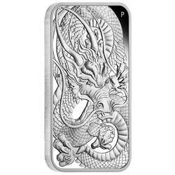 Dragon 1 oz Silver 2021 Proof Rectangular Coin