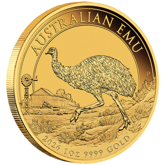 Arany érme Ausztrál emu 1 uncia arany 2026 MS 70 NGC First Day of Issue