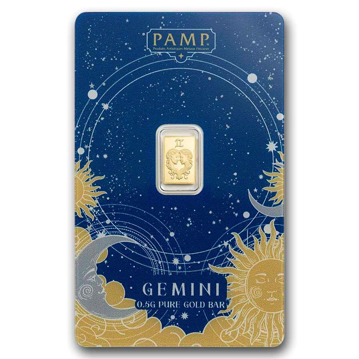 PAMP Zodiac Gémeaux 0,5 g or