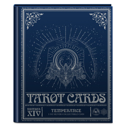 Niue : Cartes de tarot - Tempérance colorée 1 once d'argent 2023 Proof