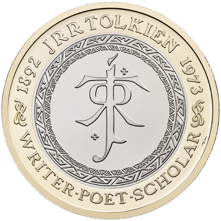Celebración de la vida y obra de JRR Tolkien £2 Cobre 2023