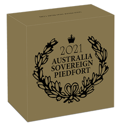 Ausztrál szuverén 50 AUD 2021 Proof magas domborzatú Piedfort érme