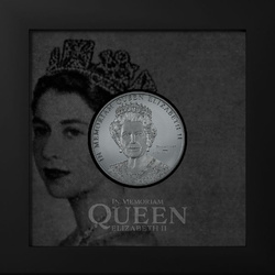 Cookovy ostrovy: In Memoriam Queen Elizabeth II 1 unce stříbra 2022 Black Proof