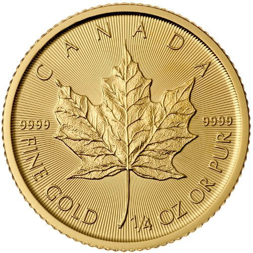 Feuille d'érable canadienne 1/4 once d'or 2015