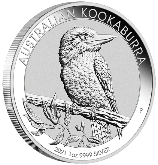 Kookaburra 1 unce stříbra 2021 BALÍČEK 100 KS