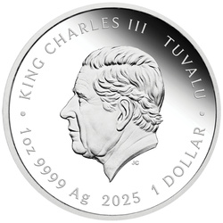 Tuvalu: Teenage Mutant Ninja Turtles - Raphael kolorowany 1 uncja Srebra 2025 Proof
