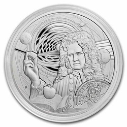 Niue: Icone dell'ispirazione: Isaac Newton 1 oncia d'argento 2022 Proof
