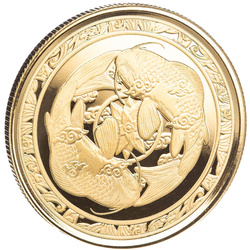Fiji: Pesce Koi 1 oncia d'oro 2023 Proof