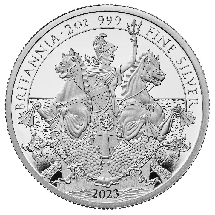 Britannia 2 uncje Srebra 2023 Proof