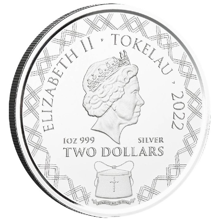 Tokelau: Komodo sárkány 1 uncia ezüst 2022