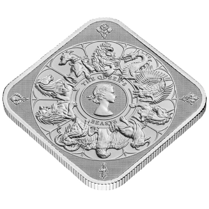 Lingotto The Royal Mint - Le bestie della regina 1 oncia d'argento