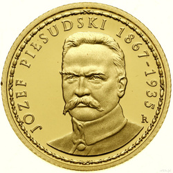 Niue: Padres de la Independencia Polaca - Józef Piłsudski 1/4 oz Gold 2018 Proof
