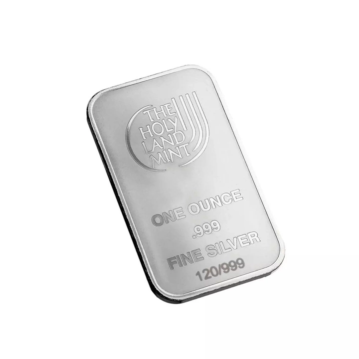 Monnaie de Terre Sainte - Chats humains - Einstein barre colorée 1 oz Argent 2025