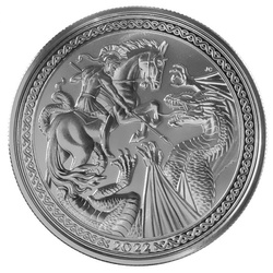  Ascension Island: Modern Masters - Jody Clark St. George and the Dragon 1 oz Silber 2022