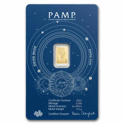 Barre Pamp Zodiac : Cancer 0,5 grammes d'or
