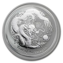 Lunar II : Année du Dragon 1 once d'argent 2012