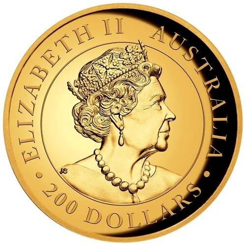 Ausztrál kenguru 2 oz arany 2022 Proof magas domborzatú