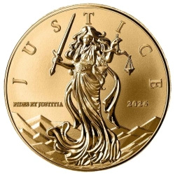 Gold Coin Scottsdale Mint: Lady Justice 1/10 oz Gold 2026
