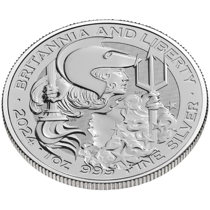 Britannia and Liberty 1 oz Silver 2024