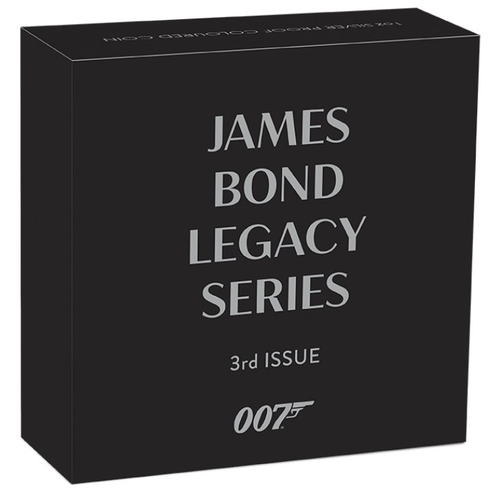 Tuvalu: James Bond Legacy 3rd issue - Timothy Dalton colored 1 oz Silver 2023 Proof
