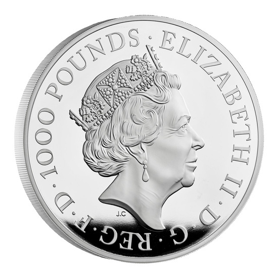 Britannia 2000 gramů stříbra 2022 Proof