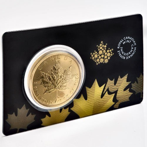 Canadian Maple Leaf 1 oz Gold 2015 in the certipack