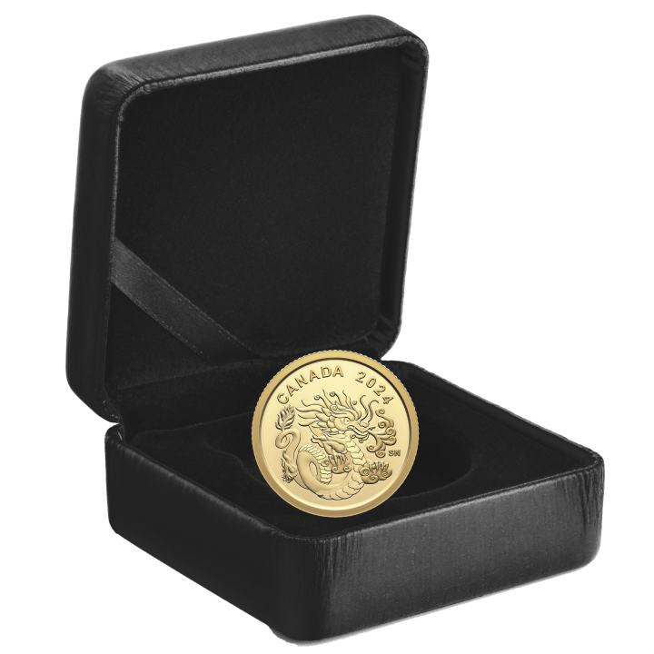 Canada: Spirit Dragon $8 Złoto 2024 Proof