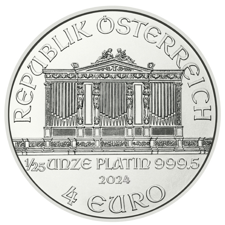 Wiedeński Filharmonik 1/25 uncji Platyny 2024