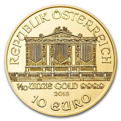 Wiedeński Filharmonik 1/10 uncji Złota 2018