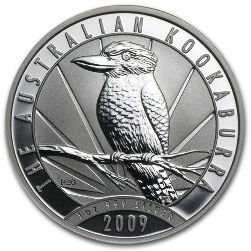 Kookaburra 1 uncja Srebra 2009