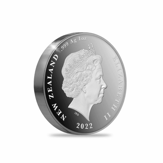 Kiwi de color 1 oz Plata 2022 Proof