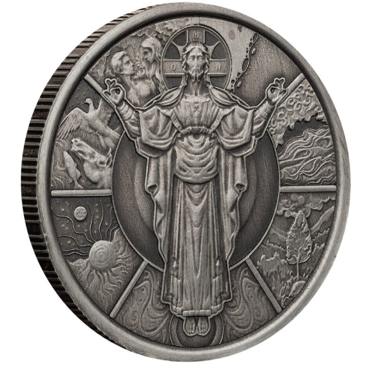 Samoa : The Creator 1/2 once d'argent 2024 Antiqued Coin