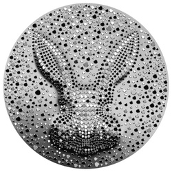 Niue: The Black Water Rabbit $5 Srebro 2023 Prooflike