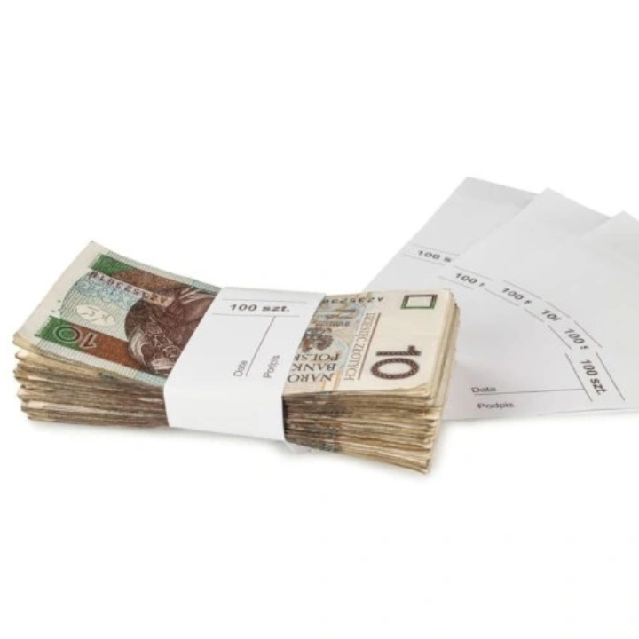 Banderole/opaski samoprzylepne na banknoty 100 sztuk