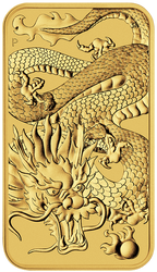 Pièce-lingot Dragon 1 once d'or 2022