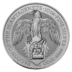 The Queen’s Beasts: The Falcon of the Plantagenets 10 oz Silver 2020
