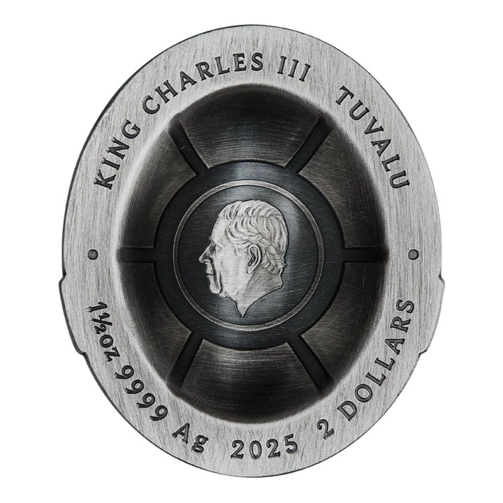 Tuvalu: Teenage Mutant Ninja Turtles - Domed Shell kolorowany 1.5 uncji Srebra 2024 Antiqued Coin