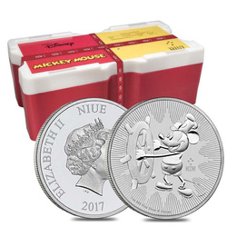 500-Münzen 1 oz Silber Mickey Mouse Steamboat Willie Masterbox
