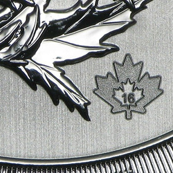 Hoja de Arce Canadiense 1.5 oz Plata 2016