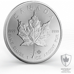 Hoja de Arce Canadiense 31,19 gramos de Plata 2023 (moneda con defecto visible)